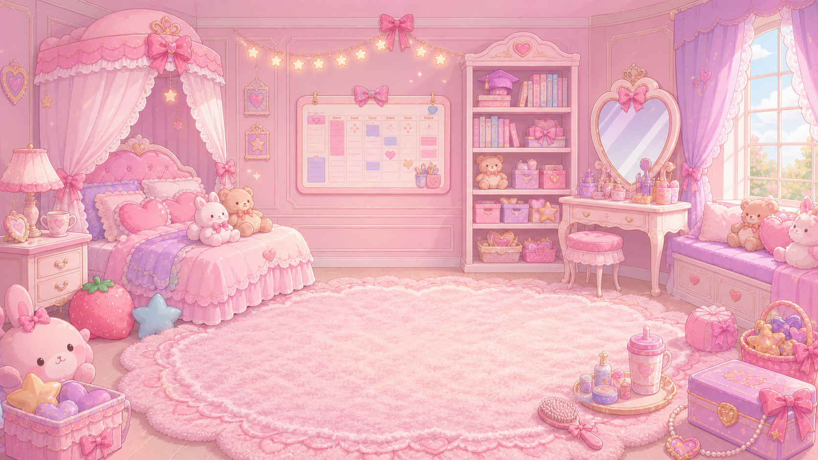A bright, organized room representing your personal space